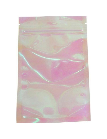 100 Bolsas Ziplock Holográficas NATX 10x15cm Reutilizables 100 Bolsas Ziplock Holográficas NATX 10x15cm Reutilizables