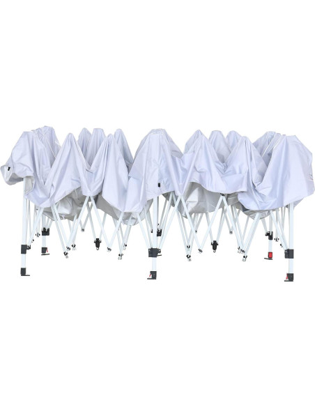 Carpa Pop Up VINGLI 10x6 m Blanca con Paredes Laterales Carpa Pop Up VINGLI 10x6 m Blanca con Paredes Laterales