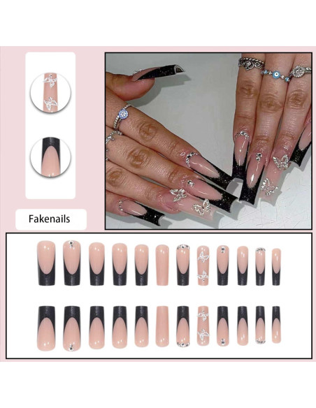 Kits de Uñas Postizas Acrílicas POKENGDA - Largas y Brillantes Kits de Uñas Postizas Acrílicas POKENGDA - Largas y Brillantes