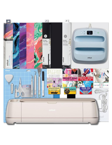 Cricut Maker 4 y EasyPress 3 Combo - Máquina de Corte y Prensa de Calor