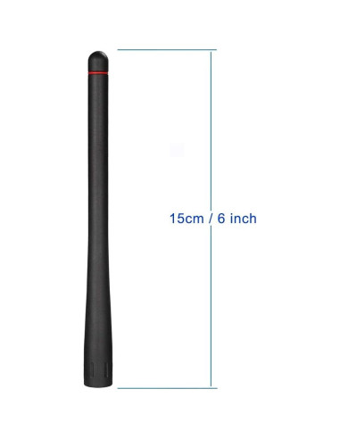 Antena VHF Marina Portátil Bingfu SMA Macho 15cm 136-174MHz