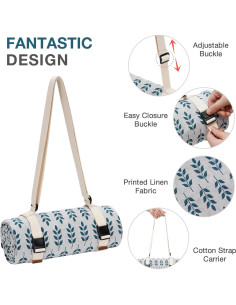 Manta de Picnic Impermeable WILLOW WEAVE 200x145 cm Azul 2