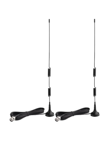 Antena de escáner BNC TREADALT-TEC 20-1300MHz Paquete de 2
