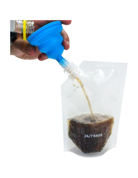 BOLSAS 24/7 - Paquete de 50 Bolsas Desechables 8 oz con Tapa BOLSAS 24/7 - Paquete de 50 Bolsas Desechables 8 oz con Tapa