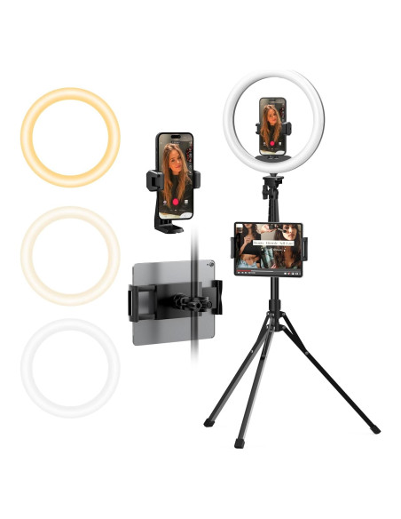 UBeesize Ring Light 30.48 cm con Tripié Extensible 187.96 cm UBeesize Ring Light 30.48 cm con Tripié Extensible 187.96 cm