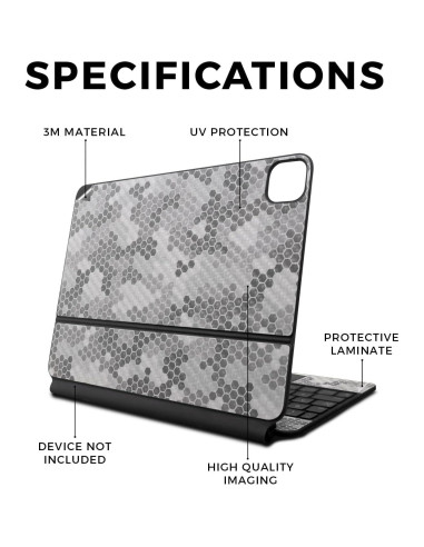 Piel de fibra de carbono MightySkins para Apple Magic Keyboard 13" 2024 - Camo Hexadots