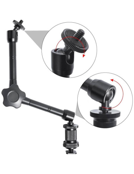 Brazo Mágico Articulado Fotoconic 28cm con Super Pinza Brazo Mágico Articulado Fotoconic 28cm con Super Pinza