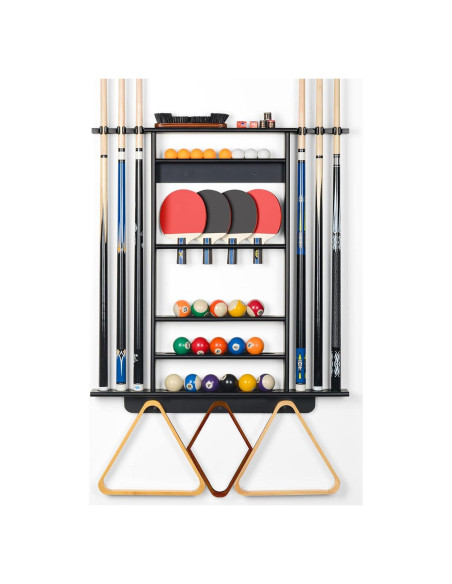 Soporte para Palos de Billar y Ping Pong XCSOURCE 2-en-1 Soporte para Palos de Billar y Ping Pong XCSOURCE 2-en-1