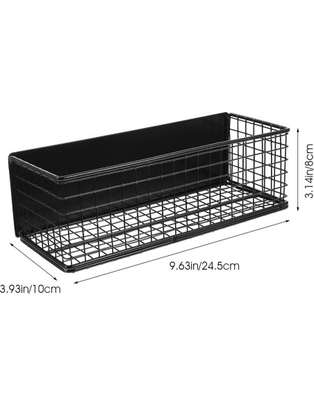 Estante Magnético Cabilock para Especias Negro 24.5x10cm Estante Magnético Cabilock para Especias Negro 24.5x10cm