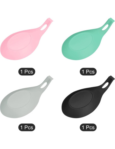 Soporte para Cucharas de Silicona uxcell 19.5x9.5cm Resistente al Calor