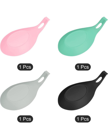 Soporte para Cucharas de Silicona uxcell 19.5x9.5cm Resistente al Calor Soporte para Cucharas de Silicona uxcell 19.5x9.5cm Resistente al Calor