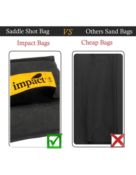 Bolsa de Peso Impact Saddle Shot 2.27 kg para Fotografía Bolsa de Peso Impact Saddle Shot 2.27 kg para Fotografía