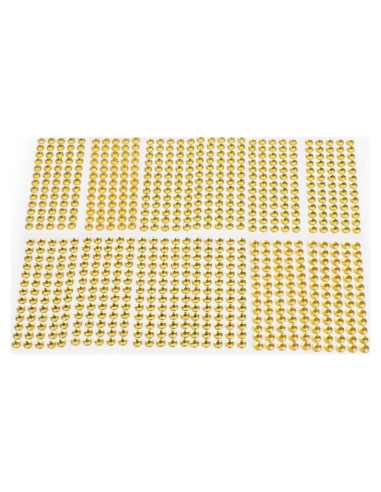 Stickers de Gemas Doradas AoneFun 6MM - 780 Pcs