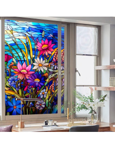 Película de Ventana Estática WBQMUNY 44.96x100.08 cm Opaca 2