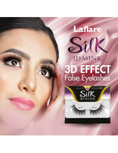 Pestañas Postizas Laflare 3D Silk Mink Ojos de Gato SM01 2