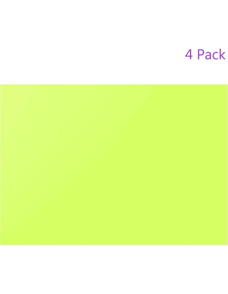Filtro de Gel de Corrección DMiotech 4 Pcs PVC Verde Fluorescente Filtro de Gel de Corrección DMiotech 4 Pcs PVC Verde Fluorescente