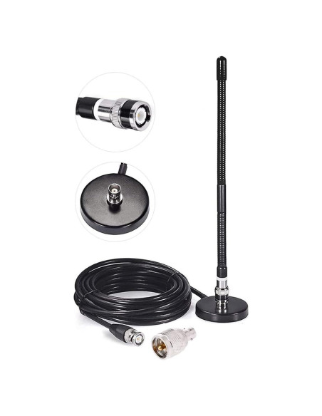 Antena CB CORONIR 27MHz con Base Magnética y Cable 3m Antena CB CORONIR 27MHz con Base Magnética y Cable 3m