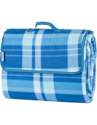 Manta de Picnic Scuddles 1.35x1.50m Resistente al Agua Cuadros Azules