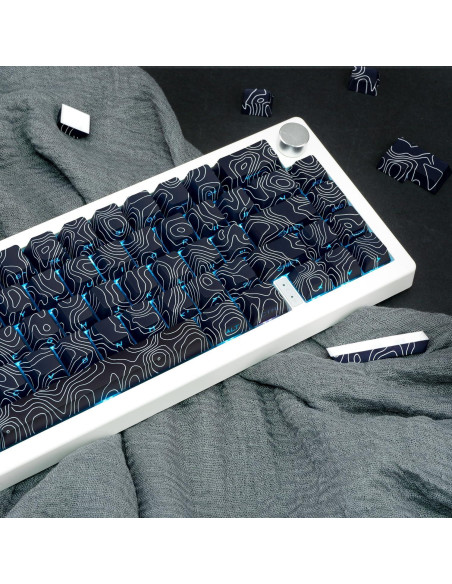 Juego de Teclas Mecánicas TIMSEKER Negras PBT 131 Teclas Cherry Juego de Teclas Mecánicas TIMSEKER Negras PBT 131 Teclas Cherry