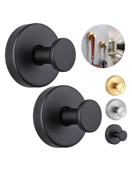 Ganchos de Succión para Pared de Ducha DSXHXXKG - 2 Unidades Negros Ganchos de Succión para Pared de Ducha DSXHXXKG - 2 Unidades Negros