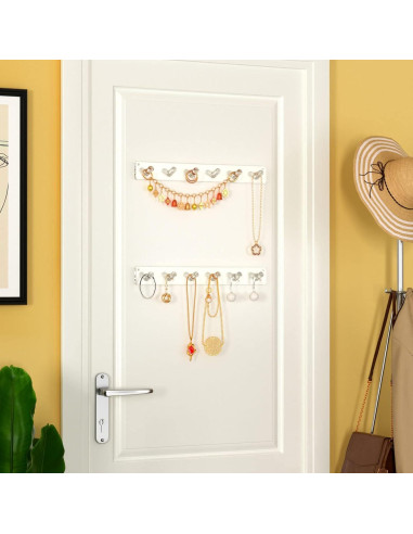 Soporte de Joyería Montado en Pared NIUBEE - 2 Paquetes Acrílico