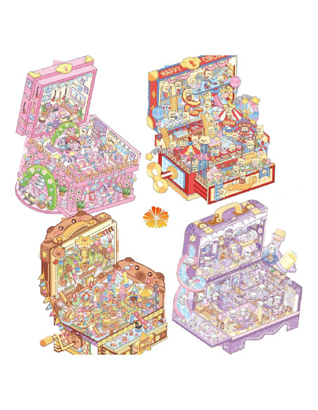 4 Juegos de Stickers 3D QIUYUEMIN para Manualidades Creativas 4 Juegos de Stickers 3D QIUYUEMIN para Manualidades Creativas