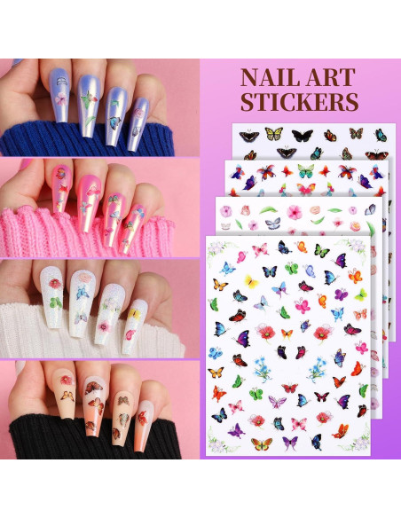 Kit de Arte de Uñas Teenitor - 20 Piezas con Pinceles y Rhinestones Kit de Arte de Uñas Teenitor - 20 Piezas con Pinceles y Rhinestones