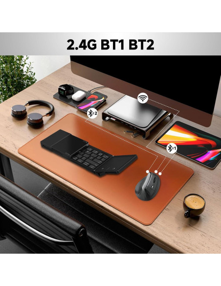 Mouse Ergonómico Vertical Inalámbrico Eelexa M780 5 DPI Ajustables Mouse Ergonómico Vertical Inalámbrico Eelexa M780 5 DPI Ajustables