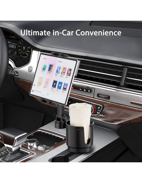 Soporte para Tablet en Auto OHLPRO 2-en-1 con Portavasos Soporte para Tablet en Auto OHLPRO 2-en-1 con Portavasos