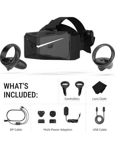 Auricular VR Pimax Crystal Light - Resolución 8K, Ligero, FOV 130