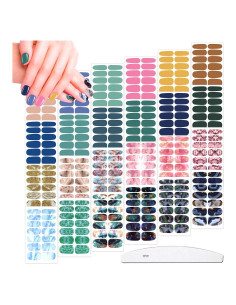 JERCLITY 336 Piezas Stickers de Uñas Autoadhesivos Clásicos