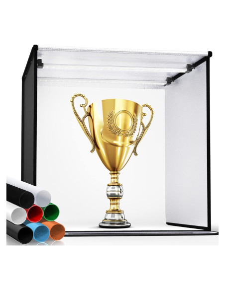 Caja de Luz para Fotos 60cm SAMTIAN con 126 Luces LED Caja de Luz para Fotos 60cm SAMTIAN con 126 Luces LED