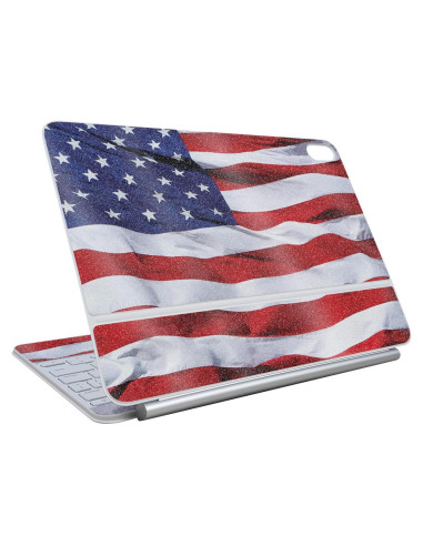 Piel Brillante MightySkins para Apple Magic Keyboard 13" - Bandera Americana