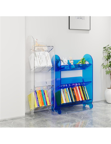 Estantería Acrílica Zoneshare 1 Nivel Pequeño Negro