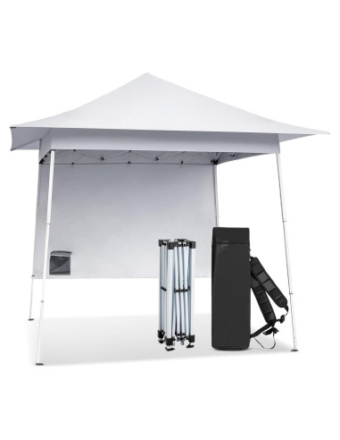 Carpa Plegable 2.44x2.44m ATGHYURT Impermeable Blanca