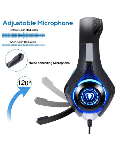 Auriculares Gaming BlueFire CW49 con Sonido Surround y Micrófono
