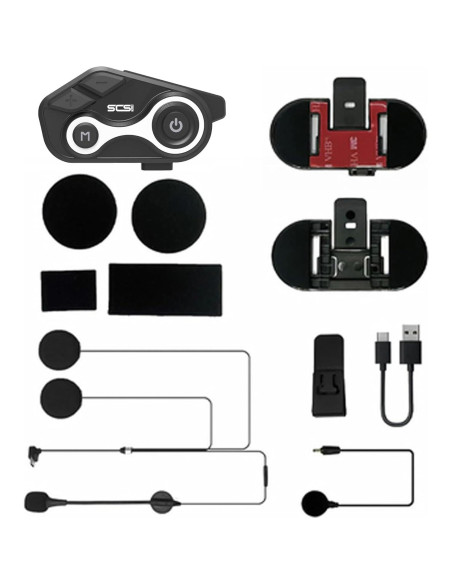 Intercomunicador Bluetooth SCSETC S8X para Motocicleta IP67 Intercomunicador Bluetooth SCSETC S8X para Motocicleta IP67