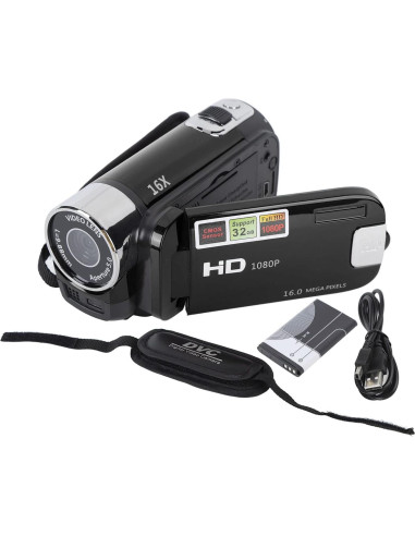 Cámara de Video Ejoyous 4K 48MP Pantalla Rotativa 6.86cm