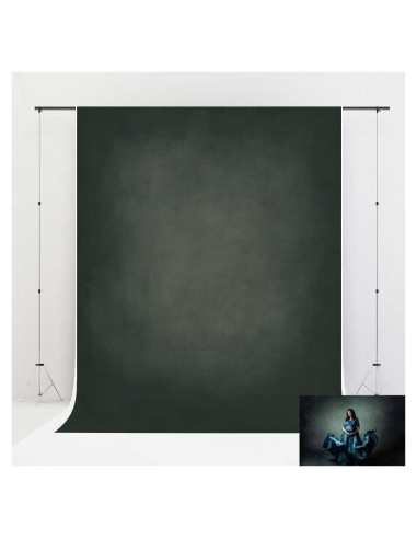Fondo Fotográfico Kate Microfibra 3x2m Verde y Gris