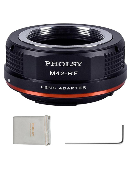 Adaptador de Lente PHOLSY M42 a Canon RF Enfoque Manual Adaptador de Lente PHOLSY M42 a Canon RF Enfoque Manual