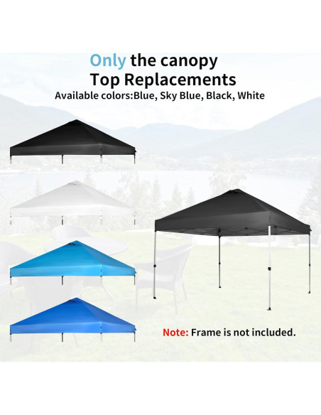 Tapa de Reemplazo Carpa Plegable GOTRUTH 10x10 Pies Impermeable Tapa de Reemplazo Carpa Plegable GOTRUTH 10x10 Pies Impermeable