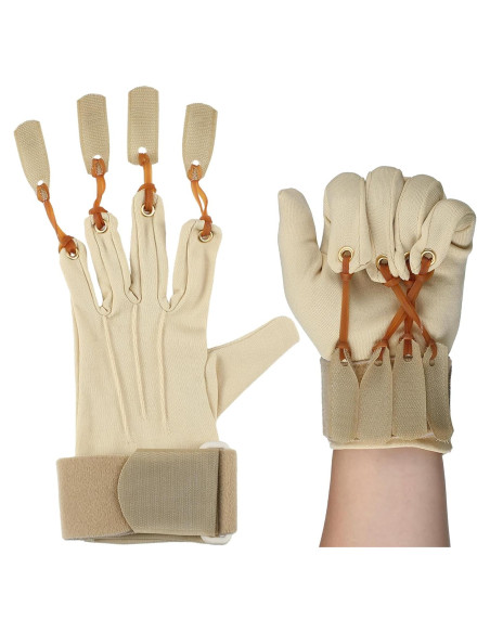 Guante de Ejercicio de Tracción Cuffbow para Rehabilitación de Manos Guante de Ejercicio de Tracción Cuffbow para Rehabilitación de Manos