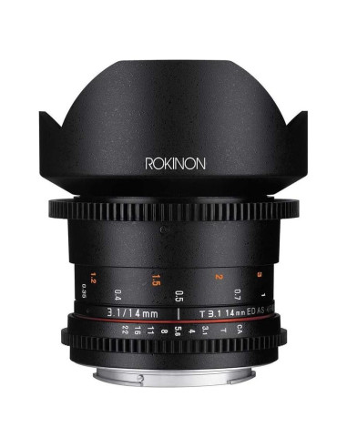 Lente Cine Rokinon 14mm T3.1 para Canon EF - Ultra Gran Angular