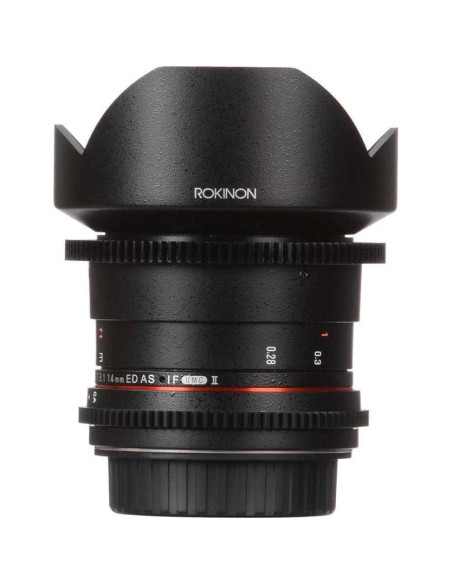 Lente Cine Rokinon 14mm T3.1 para Canon EF - Ultra Gran Angular Lente Cine Rokinon 14mm T3.1 para Canon EF - Ultra Gran Angular
