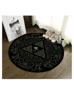 Alfombra Redonda Rugendary Zelda 1.52m Ultra Suave para Juegos