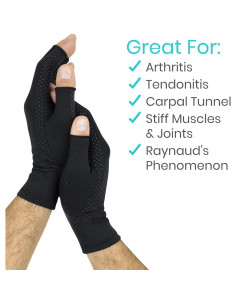 Guantes de compresión Vive Health para artritis - Grande 2