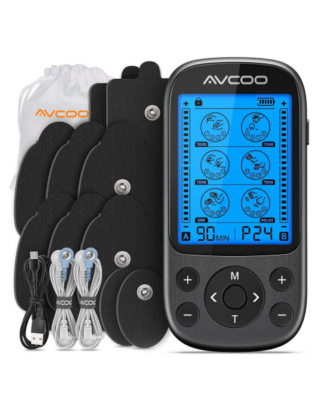 Unidad de Estimulación Muscular TENS EMS AVCOO 24 Modos Unidad de Estimulación Muscular TENS EMS AVCOO 24 Modos