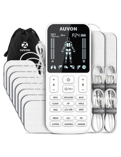 Estimulador Muscular TENS AUVON TU2424 4 Salidas 24 Modos