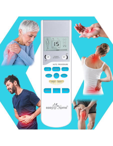 Easy@Home EHE009 Estimulador Muscular TENS Portátil - Alivio del Dolor Easy@Home EHE009 Estimulador Muscular TENS Portátil - Alivio del Dolor