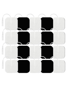 20 Almohadillas Electrodos TENS Luxeveeon 5x5cm Reutilizables